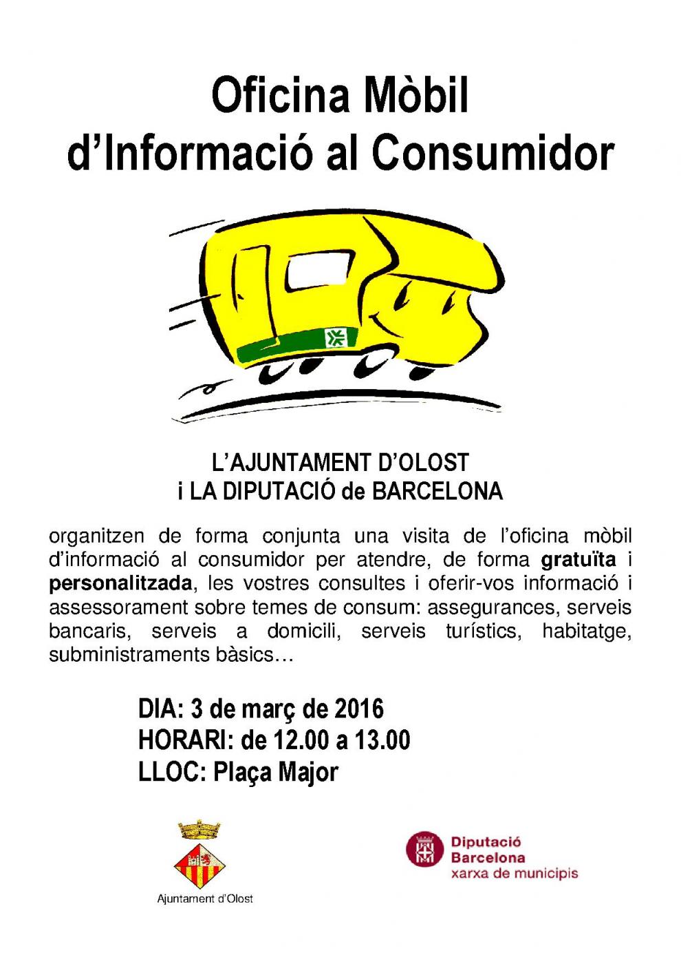 Visita de l'Oficina Mòbil d'Informació al Consumidor